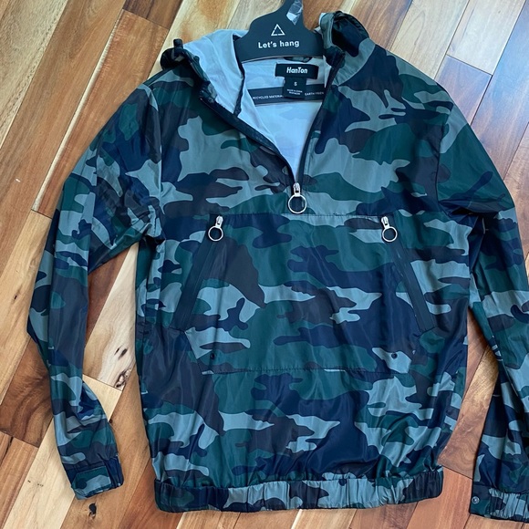 Hanton Camo Hoodie Windbreaker in size Small - Picture 5 of 6